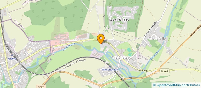 localisation de l'entreprise BECER à TRIE-CHATEAU
