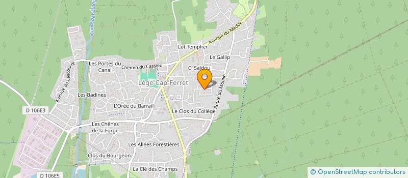 localisation de l'entreprise BECERRO ET FILS à LEGE-CAP-FERRET