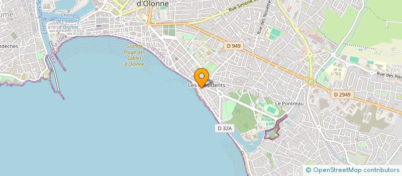 localisation de l'entreprise BECF à LES SABLES D'OLONNE