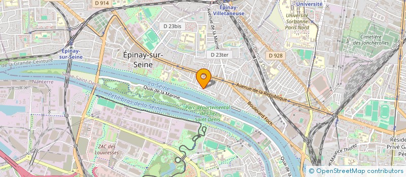 localisation de l'entreprise BECH INGENIERIE à EPINAY-SUR-SEINE