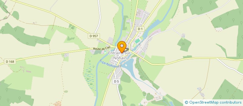 localisation de l'entreprise BECHAMEIL  ENTRAINS-SUR-NOHAIN