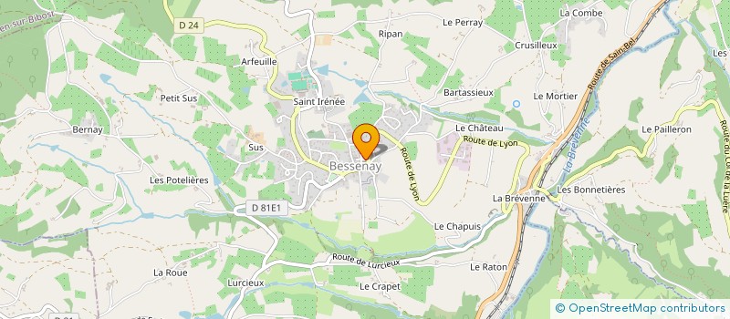 localisation de l'entreprise BECHAMEL  BESSENAY