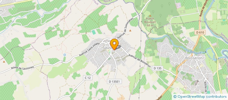 localisation de l'entreprise BECHARD à SAUSSINES