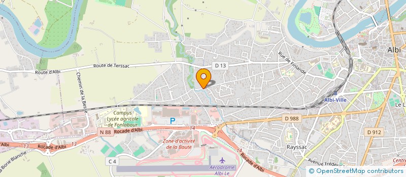 localisation de l'entreprise BECHDOLFF-LE TINNIER à ALBI