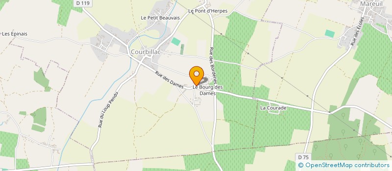 localisation de l'entreprise BECHENNEC  COURBILLAC