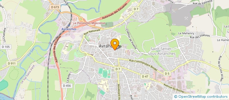 localisation de l'entreprise BECHET LAURENCE ET OLIVIER  AVRANCHES