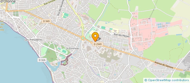 localisation de l'entreprise BECHOLDING à LES SABLES D'OLONNE