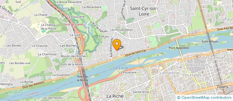 localisation de l'entreprise BECHRIS à SAINT-CYR-SUR-LOIRE