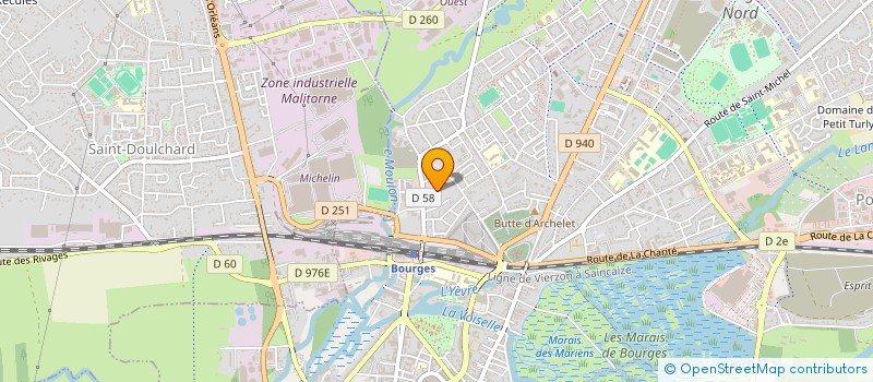 localisation de l'entreprise BECI SYSTEMES D'INFORMATION à BOURGES