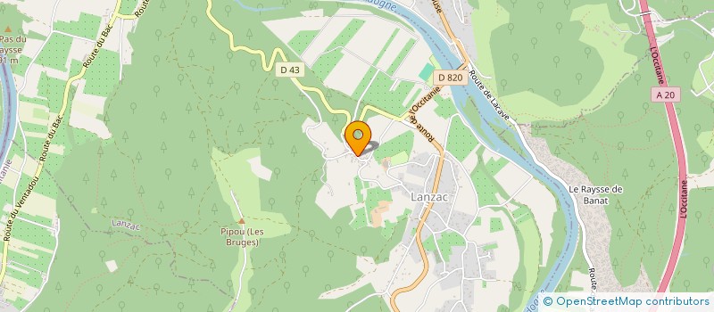 localisation de l'entreprise BECIGY  LANZAC