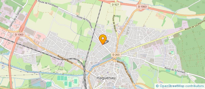 localisation de l'entreprise BECK BOISSONS à HAGUENAU