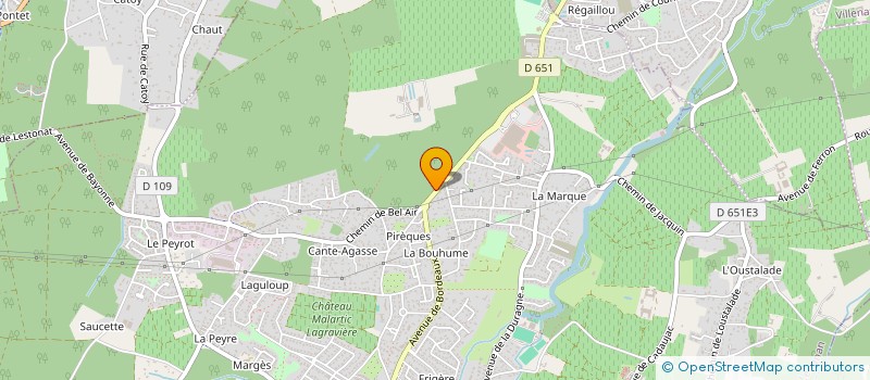 localisation de l'entreprise BECK OPTIQUE LEO à LEOGNAN