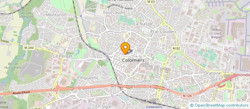 localisation de l'entreprise BECKER C A S à COLOMIERS