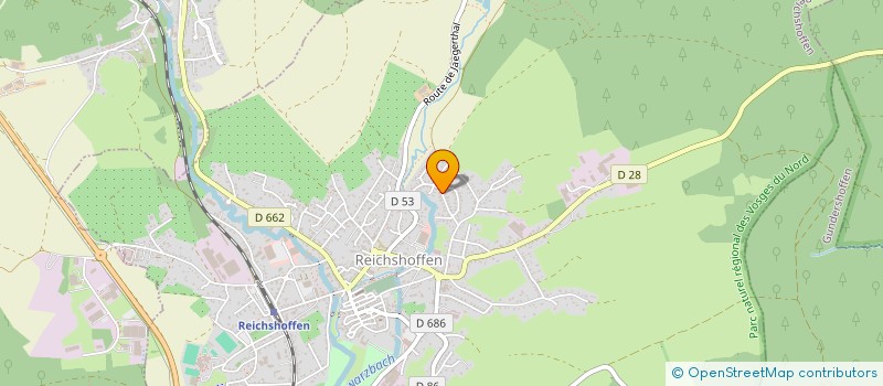 localisation de l'entreprise BECKER RESINE 67  REICHSHOFFEN