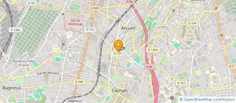 localisation de l'entreprise BECKY'S EVENTS  ARCUEIL