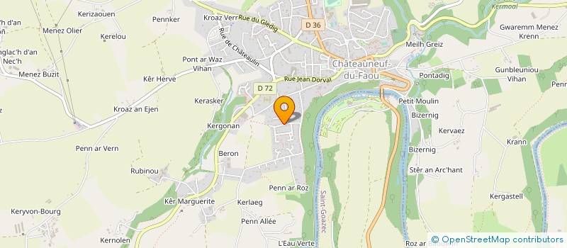 localisation de l'entreprise BECL SERVICES à CHATEAUNEUF-DU-FAOU