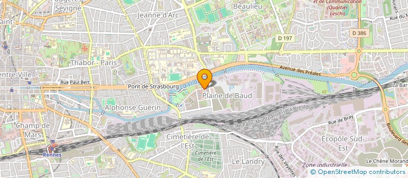 localisation de l'entreprise BECLEAN à RENNES