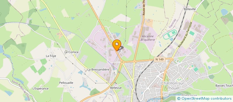 localisation de l'entreprise BECM à CHATILLON-SUR-THOUET