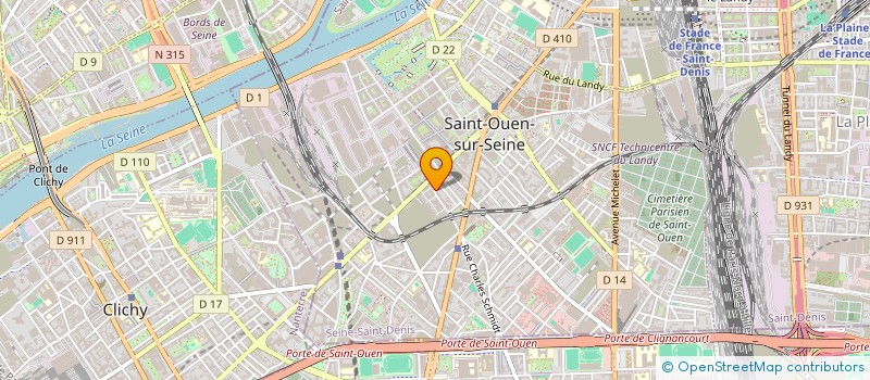 localisation de l'entreprise BECOBAT à SAINT-OUEN-SUR-SEINE