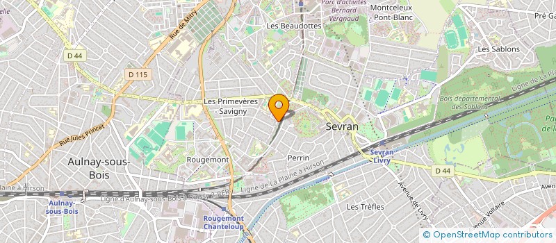 localisation de l'entreprise BECOM. à SEVRAN