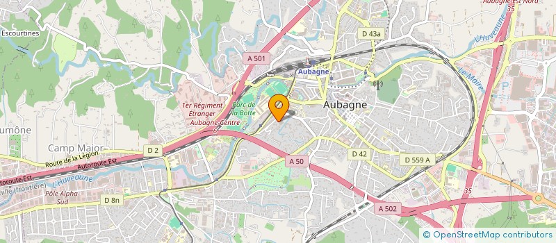 localisation de l'entreprise BECOM IMMO PVLCI  AUBAGNE