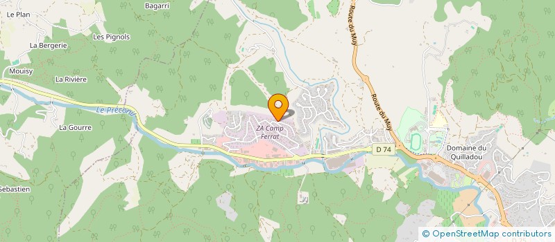 localisation de l'entreprise BECOM PRO à SAINTE-MAXIME