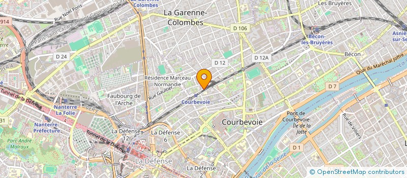 localisation de l'entreprise BECOME  COURBEVOIE