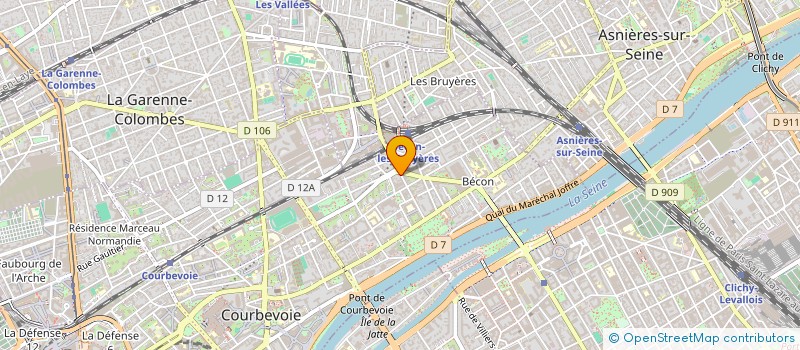 localisation de l'entreprise BECON CHEESE à COURBEVOIE