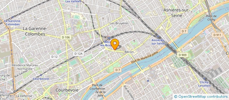 localisation de l'entreprise BECON GOURMAND à COURBEVOIE