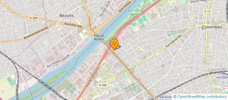 localisation de l'entreprise BECONET à COLOMBES