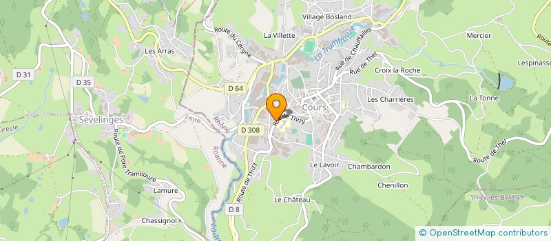 localisation de l'entreprise BECOT/AUBONNET ELECTRICITE à COURS