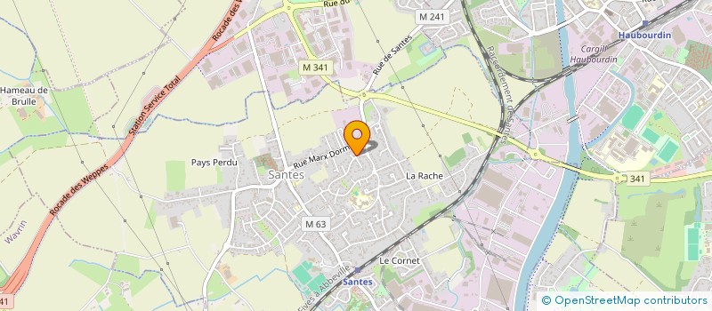 localisation de l'entreprise BECOURT  SANTES