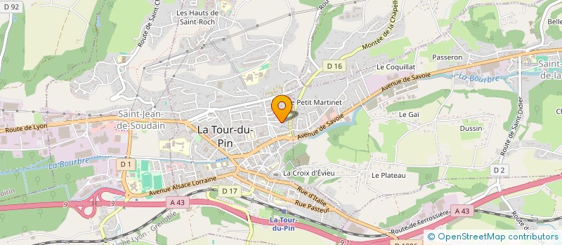 localisation de l'entreprise BECOURT IMMOBILIER  SAINT-CLAIR-DE-LA-TOUR