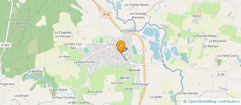 localisation de l'entreprise BECPHI  TALENSAC