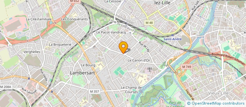 localisation de l'entreprise BECQUART à LAMBERSART