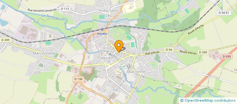 localisation de l'entreprise BECQUE OLIVIER  HESDIN