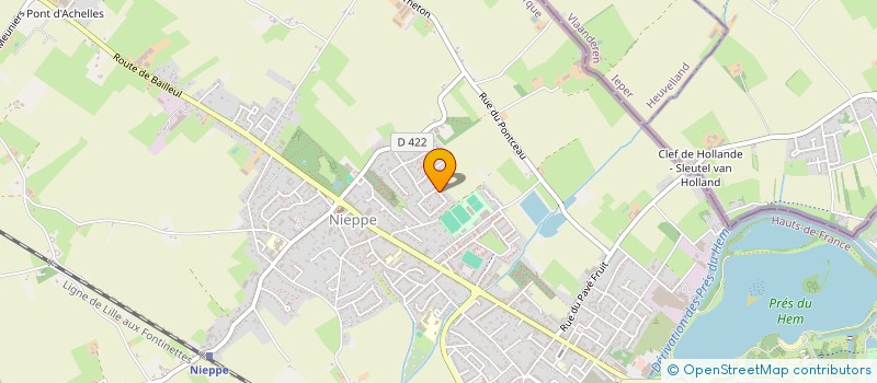 localisation de l'entreprise BECQUEMBOIS CONDITIONNEMENT COORDINATION CURATIF à NIEPPE