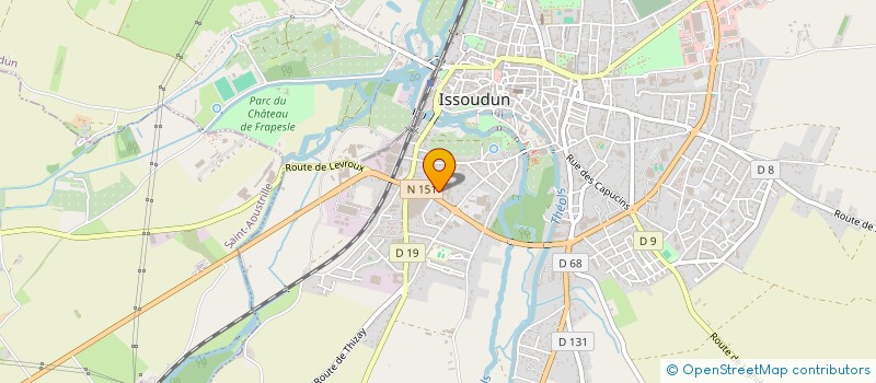 localisation de l'entreprise BECQUET AUTO à ISSOUDUN
