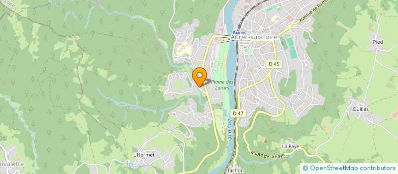 localisation de l'entreprise BECQUET AUTOMOBILES SAS  AUREC-SUR-LOIRE