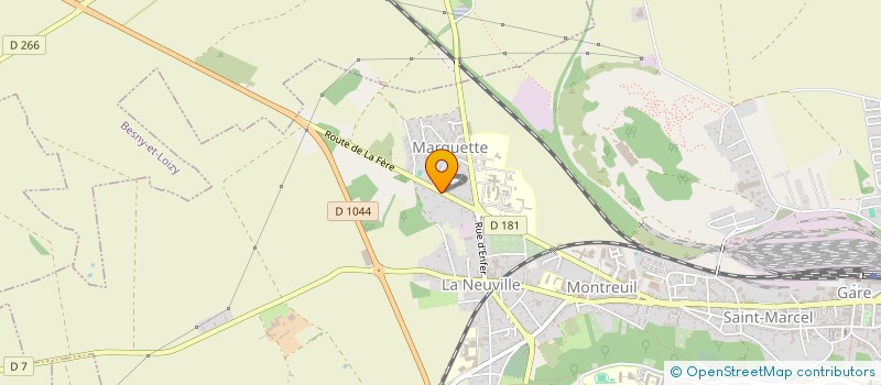 localisation de l'entreprise BECRET à LAON