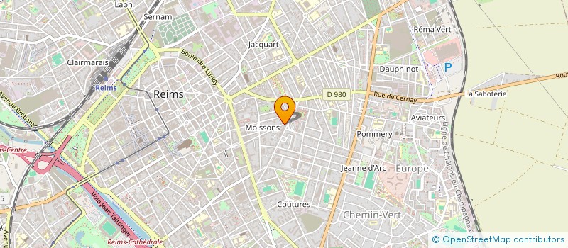 localisation de l'entreprise BECRET-MARSAUX  REIMS