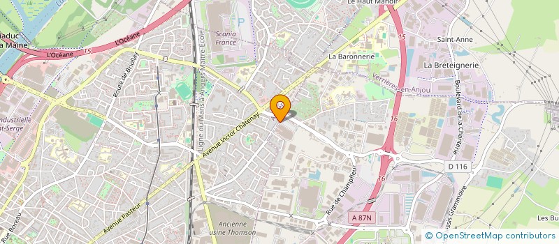 localisation de l'entreprise BECRIMMO  SAINT-BARTHELEMY-D'ANJOU