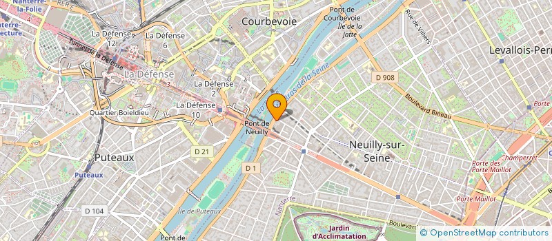 localisation de l'entreprise BECTANCE à NEUILLY-SUR-SEINE