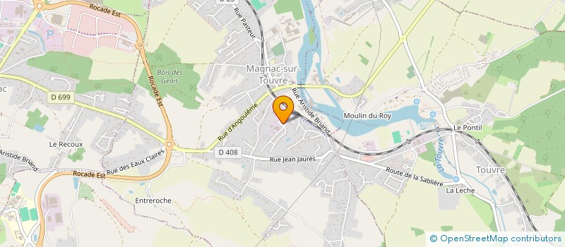 localisation de l'entreprise BECUE MULTISERVICES à MAGNAC-SUR-TOUVRE