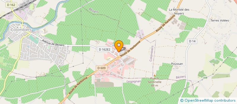 localisation de l'entreprise BECUS OLIVIER  COLOMBIERS