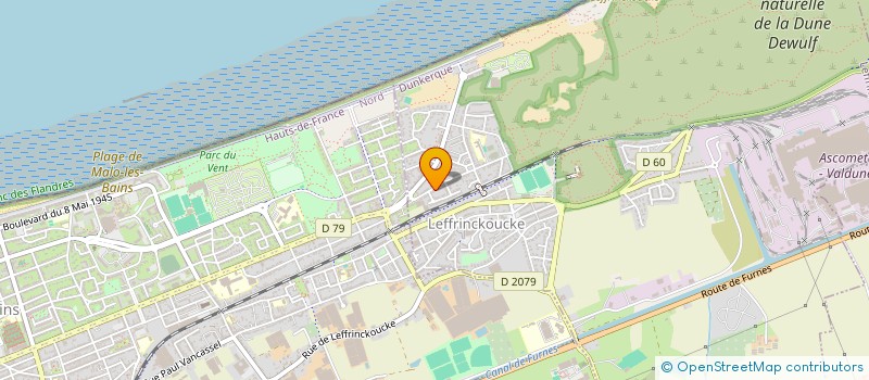 localisation de l'entreprise BECUWE BELLERADE MALO  LEFFRINCKOUCKE