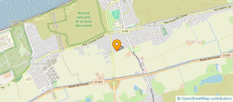 localisation de l'entreprise BECUWE VERMEERSCH  BRAY-DUNES