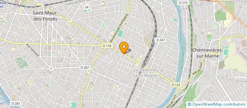 localisation de l'entreprise BECYBER à SAINT-MAUR-DES-FOSSES