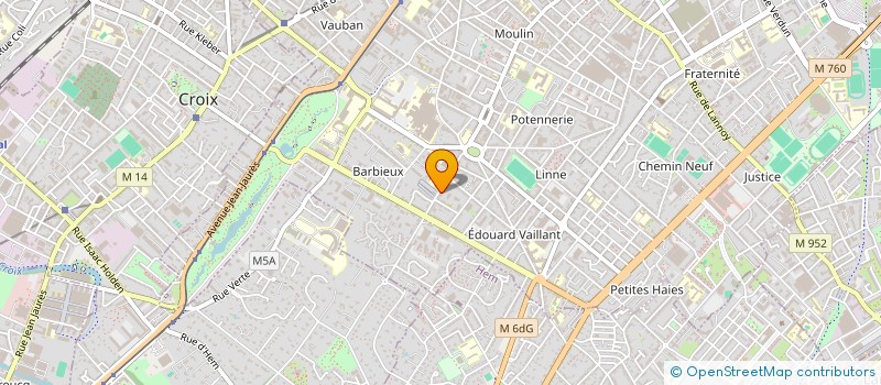 localisation de l'entreprise BECYCLING  ROUBAIX