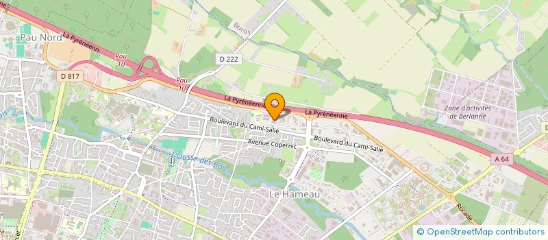 localisation de l'entreprise BECYM à PAU